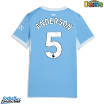 Manchester City Elliot Anderson #5 Hjemmedrakt Dame 2026-27 Kortermet
